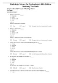 Complete Test Bank Radiologic Science for Technologists 10th Edition Bushong  Questions & Answers with rationales (Chapter 1-38)