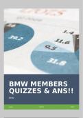 BMW MEMBERS QUIZZES & ANS!!