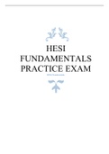 HESI Fundamentals Practice Exam