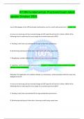 ATI RN Fundamentals Proctored Exam latest update October 2024 Can an RN delegate to the LPN to provide tracheostomy care to a client with pneumonia? - Answer--Yes. A nurse on a med-surg unit has received change-of-shift report & will care for 4 clients. W