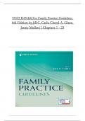 TEST BANKS For Family Practice Guidelines, 6th Edition by Jill C. Cash; Cheryl A. Glass, All Chapters 1 to 23 complete Verified editon ISBN: 9780826173546