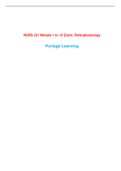 NURS 231 Pathophysiology Module 1, 2, 3, 4, 5, 6, 7, 8, 9, 10 Exam (Latest-2022) / NURS231 Pathophysiology Module 1, 2, 3, 4, 5, 6, 7, 8, 9, 10 Exam : Portage Learning |Verified Q & A|