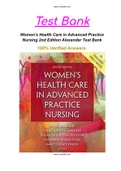 Women’s Health Care in Advanced Practice Nursing 2nd Edition Alexander Test Bank