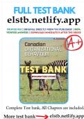 Test Bank For Canadian Organizational Behaviour 11th Edition by Steven McShane, Kevin Tasa, Sandra Steen Chapter 1-15