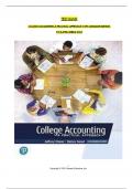 TEST BANK College Accounting, A Practical Approach 14th Canadian Edition, By Jeffrey Slater, Debra Good All 1-13 Chapters Covered ,Latest Edition ISBN 9780135222416