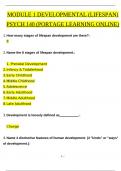 Module 1 Developmental (Lifespan) Psych 140 (Portage Learning Online)  QUESTIONS AND ANSWERS (2024/2025) (VERIFIED ANSWERS)  