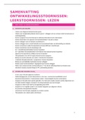 Samenvatting Leerstoornissen Lezen