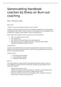 Samenvatting Handboek coachen bij Stress en Burn-out