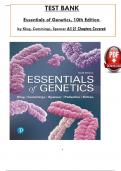 Test Bank for Essentials of Genetics, 10th Edition by (Klug/ Cummings/ Spencer/ Palladino/ Killian), ISBN: 9780134898414, All 21 Chapters Covered, Verified Latest Edition