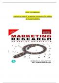 Solution manuals For Marketing Research An Applied Orientation 7th Edition by Naresh K. Malhotra All Chapters Covered ,Latest Edition 