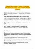 ASP ASSOCIATE SAFETY PROFESSIONAL EXAM QUESTIONS AND ANSWERS LATEST VERSION