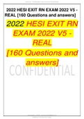 HESI EXIT RN EXAM 2022 V5 