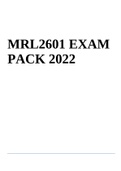 MRL2601 EXAM PACK 2022