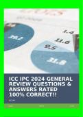 ICC IPC 2024 GENERAL REVIEW QUESTIONS & ANSWERS RATED 100% CORRECT!!