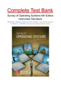 Survey of Operating Systems 6th Edition Holcombe Test Bank