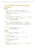 full summary of OCR alevel Geography; climate change module