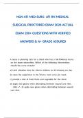 NGN ATI MED SURG ATI RN MEDICAL SURGICAL PROCTORED EXAM 2024 ACTUAL EXAM QUESTIONS AND ANSWERS