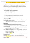 NUR 3029: Health Assessment Final Exam: Study Guide