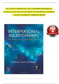 Test Bank for Interpersonal Relationships 7th Edition Professional Communication Skills for Nurses by Elizabeth Arnold 9780323242813 | Complete Guide A+ 7th Edition Professional Communication Skills for Nurses by Elizabeth Arnold 9780323242813 | Complete