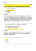 NR 661 APN Capstone Practicum Ears, Eyes, Nose, and Throat (EENT) Exam/Problems all Correct Answers with Explanations Graded A