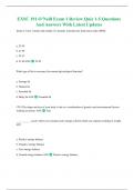 EXSC 191 O’Neill Exam 1 Review Quiz 1-5 Questions And Answers With Latest Updates