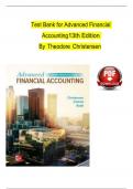 TEST BANK For Advanced Financial Accounting 13th Edition By Theodore Christensen| Verified Chapter's 1 - 20 | Complete