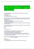 BIO 669 ACTUAL EXAM QUESTIONS AND ANSWERS ALL CORRECT 2024 NEW UPDATE 