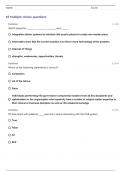 HCM-366 Final Exam/Post Test Questions & Answers Graded A+