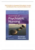 TEST BANK For Essentials of Psychiatric Nursing, {3rd Edition} by Mary Ann Boyd & Rebecca Ann Luebbert| Newest Version