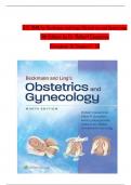 TEST BANK For Beckmann and Ling’s Obstetrics and Gynecology, 9th Edition by Dr. Robert Casanova, All Chapters 1 - 50, Complete Newest Version (100% Verified)