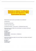   Salesforce Admin Certification Questions And Answers 100% Guaranteed Success.