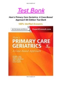 Ham’s Primary Care Geriatrics: A Case-Based Approach 6th Edition Test Bank