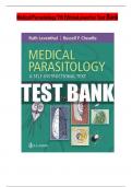 TEST BANK for Medical Parasitology: A Self-Instructional Text, 7th Edition by Leventhal; Cheadle, All 11 Chapters Covered, Verified Latest Edition