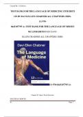 TEST BANK - Davi-Ellen Chabner, The Language of Medicine 12th Edition Verified Chapters 1 - 22, Complete Newest Version