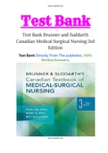 Test Bank Brunner and Suddarth Canadian Medical Surgical Nursing 3rd Edition