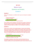 NR 503  Midterm Exam.  Questions and Answers  Graded A