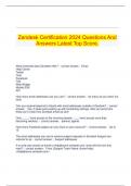 Zendesk Certification 2024 Questions And Answers Latest Top Score.