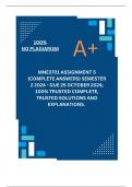 MNE3701 Assignment 5 (COMPLETE ANSWERS) Semester 2 2024 - DUE 25 October 2024; 100% TRUSTED Complete, trusted solutions and explanations.