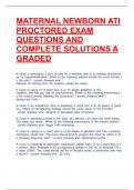 MATERNAL NEWBORN ATI PROCTORED EXAM QUESTIONS AND COMPLETE SOLUTIONS A GRADED