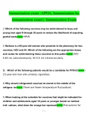 Immunization exam -APHA, Immunization bs, Immunization exam1, Immunization Exam.docx   Questions With Correct Answers 100% Verified