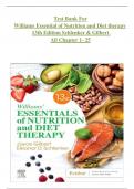 Test Bank For  Williams Essential of Nutrition and Diet therapy  13th Edition Schlenker & Gilbert   All Chapter 1- 25