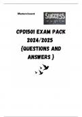 CPD1501 EXAM PACK 2024/2025  {QUESTIONS AND ANSWERS }