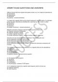 ARMRIT EXAM QUESTIONS AND ANSWERS