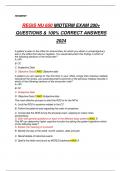 REGIS NU 650 MIDTERM EXAM 200+  QUESTIONS & 100% CORRECT ANSWERS  2024