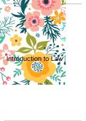 ILW1501 - Introduction to Law - EXAM Summary/Notes