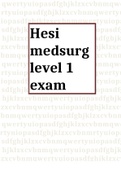 Hesi medsurg level 1 exam 