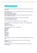 FISDAP Trauma Exam #1 Questions And Answers 2022/2023//Paramedic Final Exam Version B Review Questions And Answers 2022/2023//Paramedic Airway FISDAP Review Part 1//TEEX PARAMEDIC TRAUMA FISDAP Questions And Answers 2022/2023//Paramedic Final Questions An