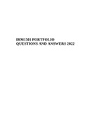 IRM1501  - Introduction To Research Methodology For Law And Criminal Justice 90% Pass Rate PORTFOLIO QUESTIONS AND ANSWERS 2022.