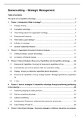 Strategic management - Samenvatting/summary