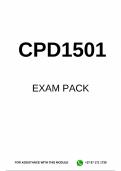 CPD1501 EXAM PACK 2024